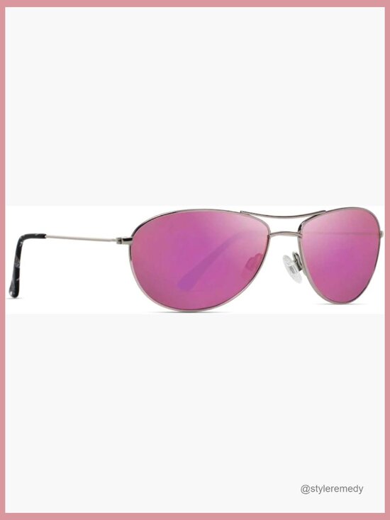 Polarized Aviator Sunglasses for Small Narrow Face Metal Frame